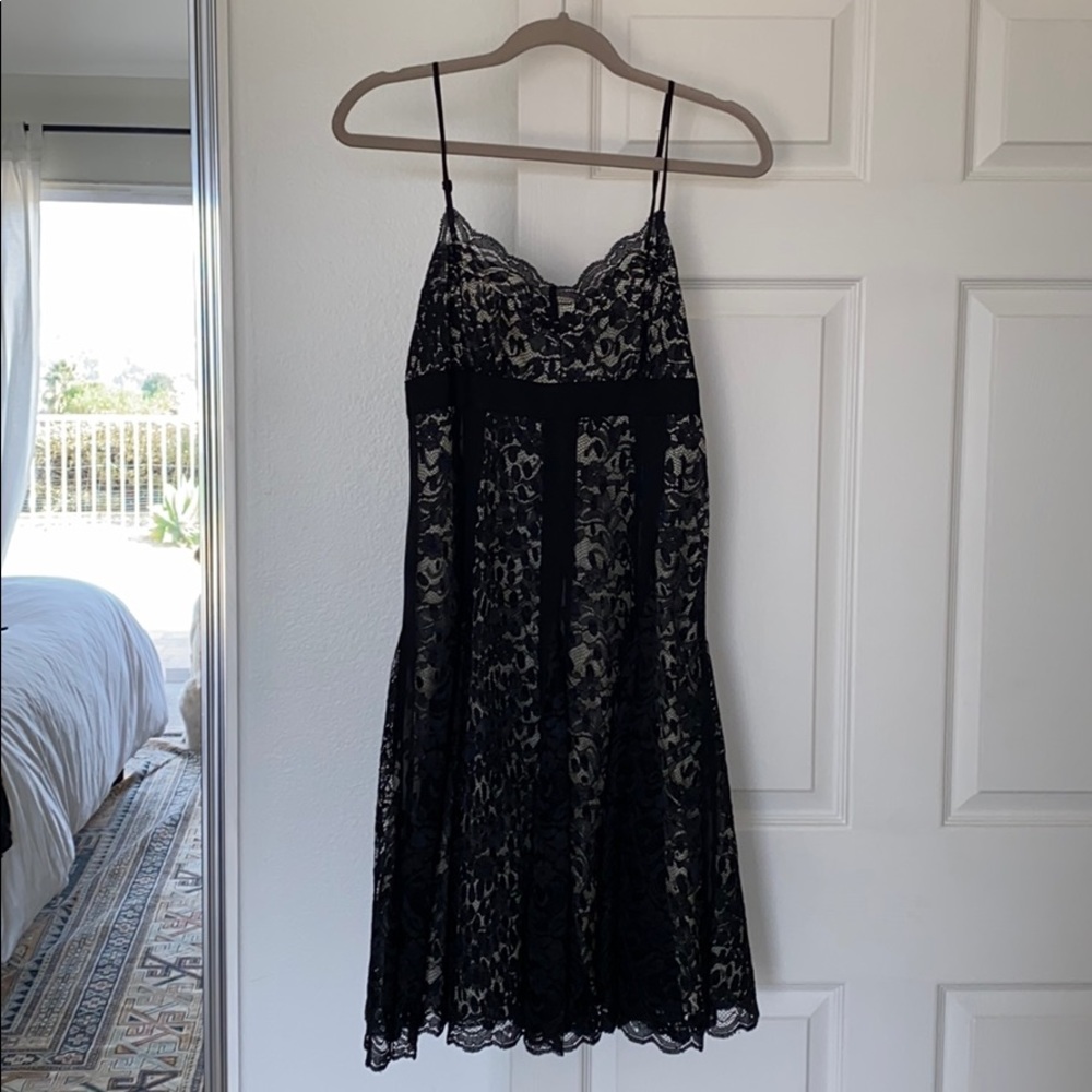 DKNY Lace Black Dress